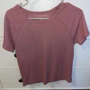 American eagle cropped tee
